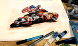 Nicky Hayden Champion Drive. Original Artwork